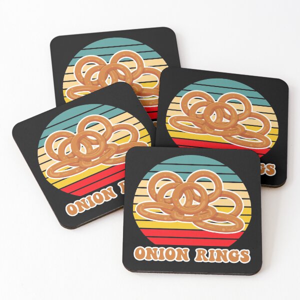 Item preview, Onion Rings Retro Sunset  designed and sold by TheButtonCrew.
