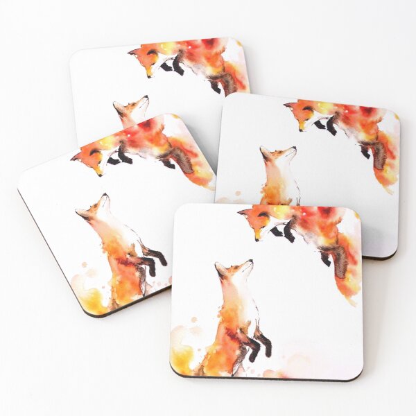 Item preview, Fox watercolor KL designed and sold by tinydreams10.