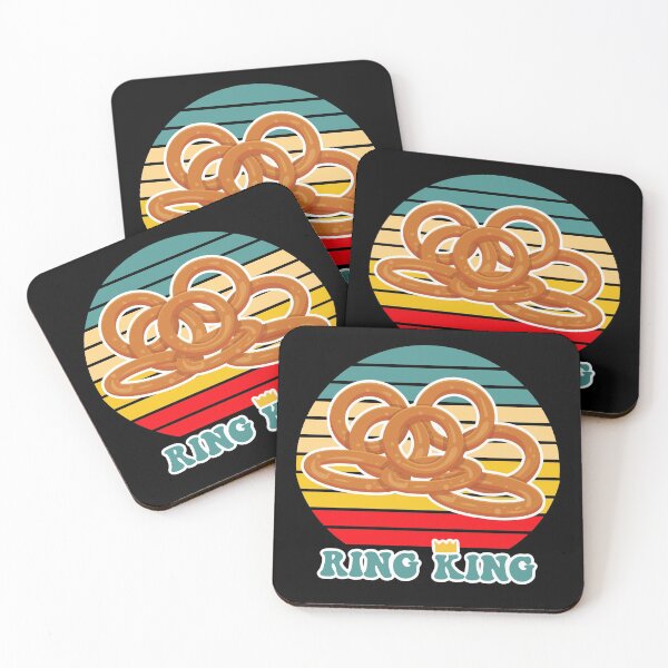 Item preview, Ring King Retro Sunset Onion Rings Onion Ring  designed and sold by TheButtonCrew.