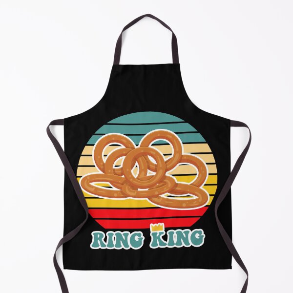Item preview, Ring King Retro Sunset Onion Rings Onion Ring designed and sold by TheButtonCrew.