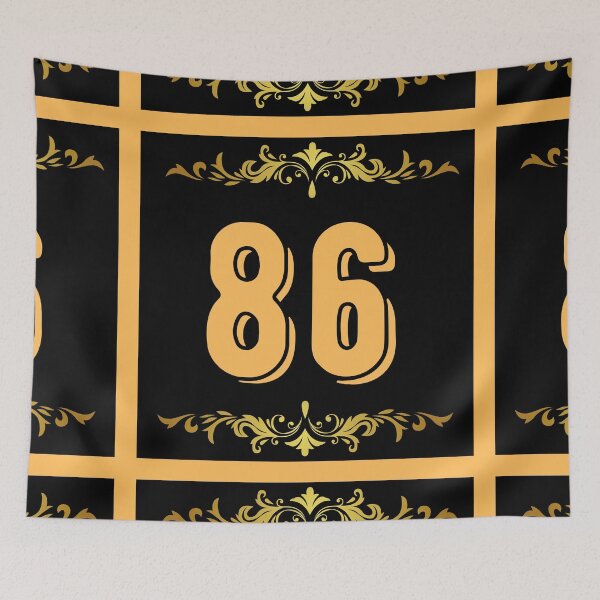 Item preview, Number 86 designed and sold by HappinessWorld.