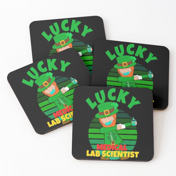 Item preview, LUCKY MEDICAL LAB SCIENTIST DABBING LEPRECHAUN MEDICAL LABORATORY SCIENTIST  designed and sold by Hippiesole.