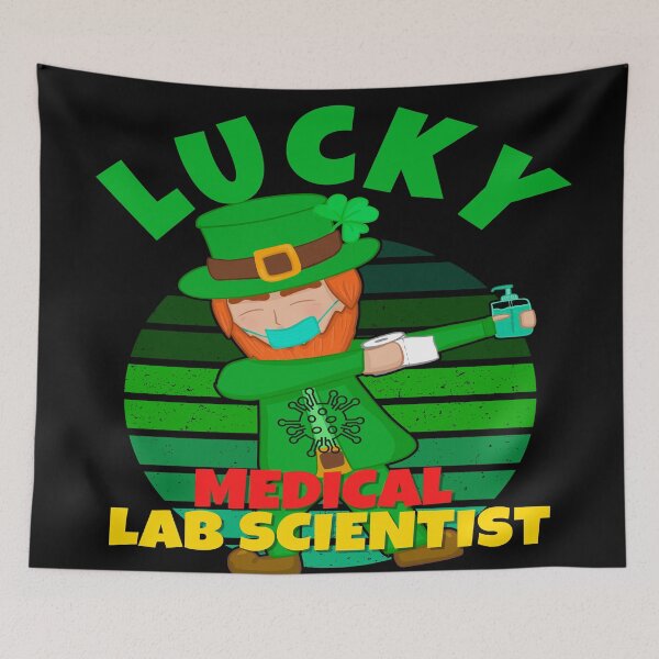 Item preview, LUCKY MEDICAL LAB SCIENTIST DABBING LEPRECHAUN MEDICAL LABORATORY SCIENTIST  designed and sold by Hippiesole.