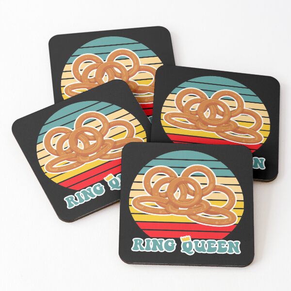 Item preview, Ring Queen Retro Sunset Onion Rings Onion Ring  designed and sold by TheButtonCrew.