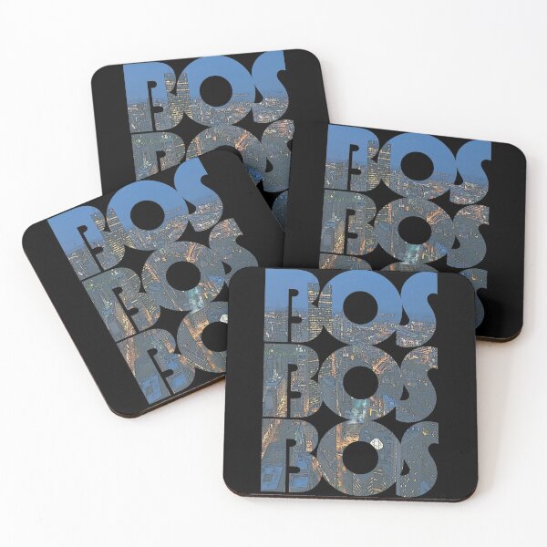 Item preview, Boston, Massachusetts BOS Night Cityscape Repeating Pattern designed and sold by CrabbyLobster.