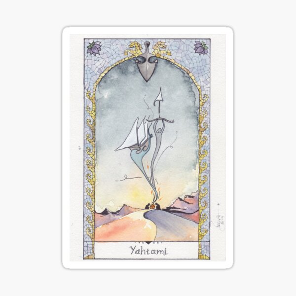 Yahtahmi Tarot Art Sticker