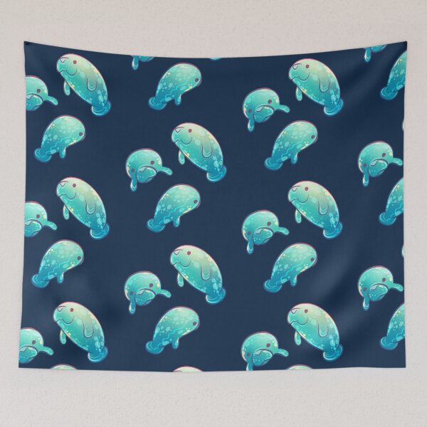 Item preview, Aqua Manatee Family (Sticker Set) designed and sold by GalaxyChicken.