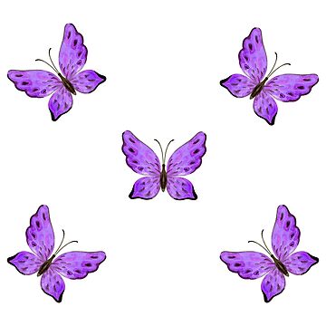 Purple Monarch Butterfly Sticker