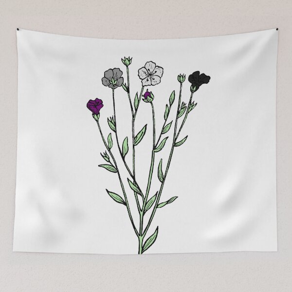 Item preview, Subtle Asexual Pride Flax Sprig designed and sold by failephant-art.