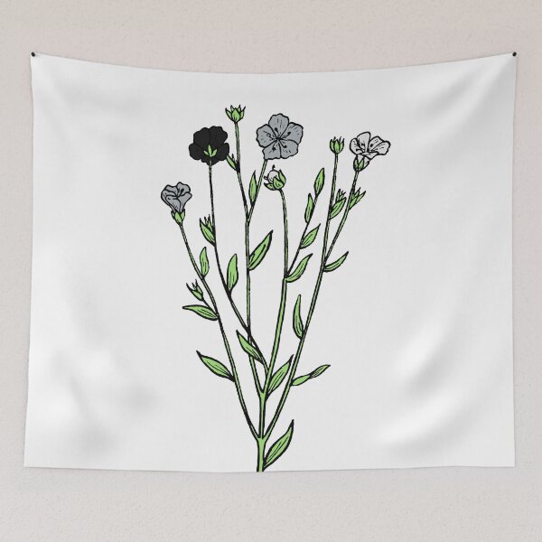 Item preview, Subtle Agender Pride Flax Sprig designed and sold by failephant-art.