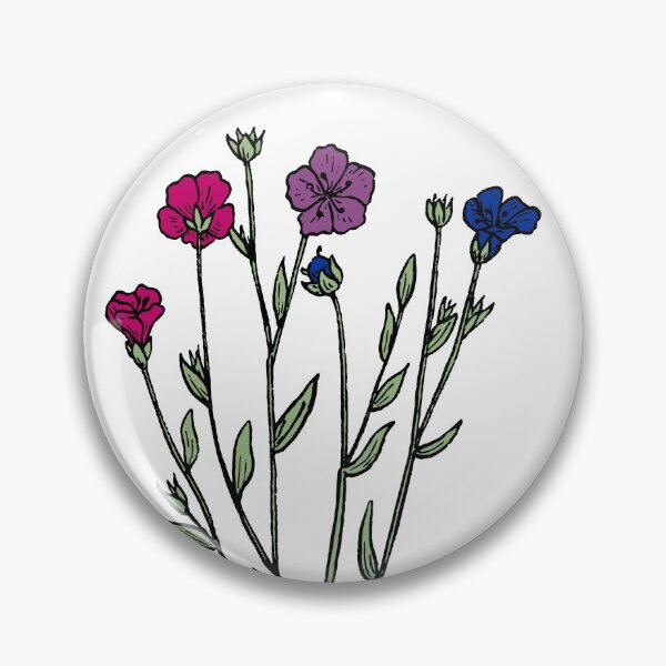 Item preview, Subtle Bi Pride Flax Sprig designed and sold by failephant-art.