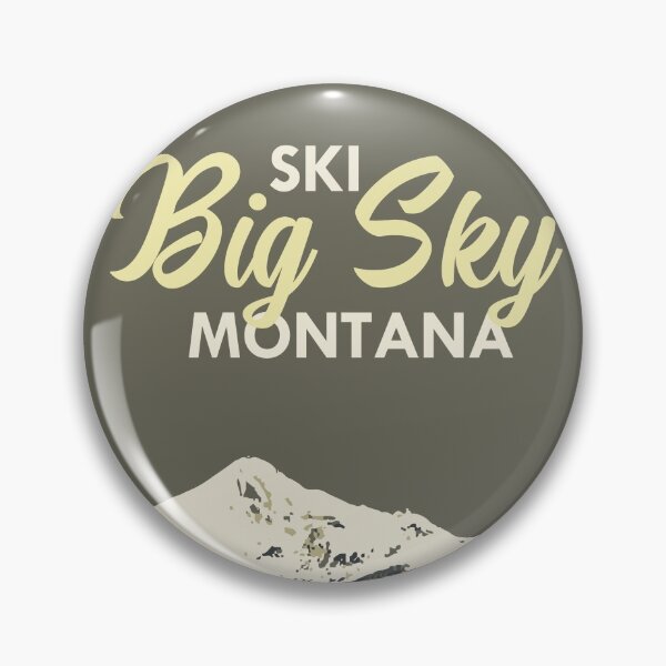 Artikelvorschau, Grauer Ski Big Sky Montana Vintage Ski Poster entworfen und verkauft von ROEDERcraft.