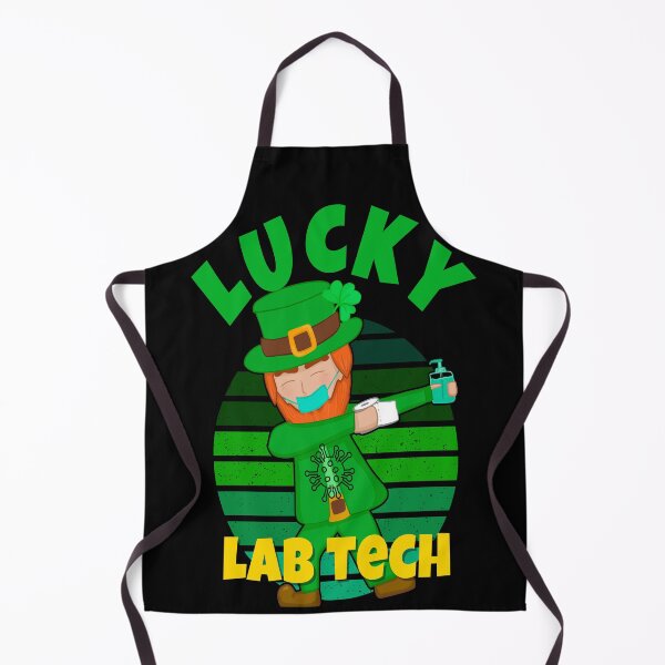 Item preview, LUCKY LAB TECH DABBING LEPRECHAUN MEDICAL LABORATORY SCIENTIST designed and sold by Hippiesole.