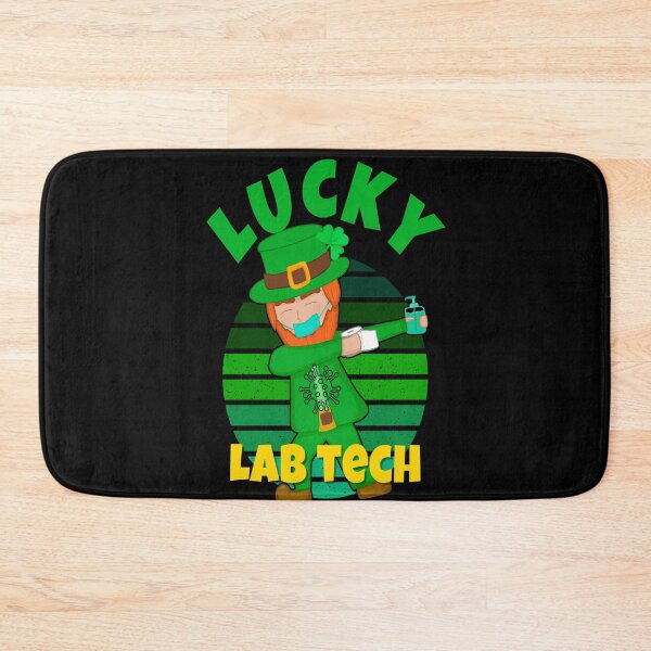 Item preview, LUCKY LAB TECH DABBING LEPRECHAUN MEDICAL LABORATORY SCIENTIST  designed and sold by Hippiesole.