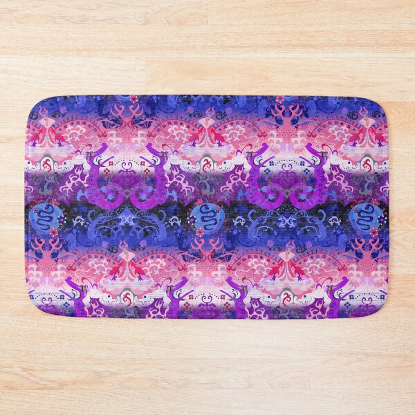 Item preview, Genderfluid Dragon Damask -- Genderfluid Pride Flag Colors designed and sold by ArgyleImp.