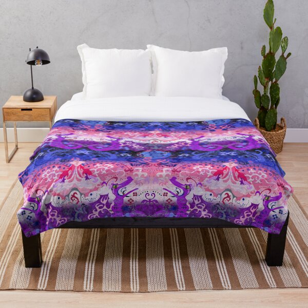 Item preview, Genderfluid Dragon Damask -- Genderfluid Pride Flag Colors designed and sold by ArgyleImp.