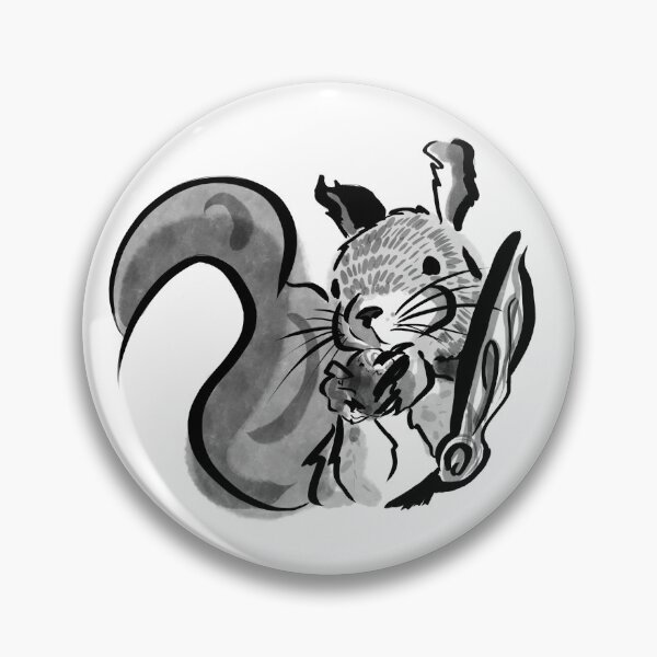 Artikelvorschau, Pinsel Eichhörnchen mit Mutter entworfen und verkauft von AcuteLines.
