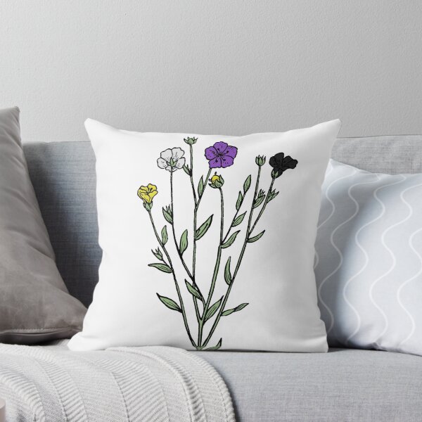 Item preview, Subtle Nonbinary Pride Flax Sprig designed and sold by failephant-art.