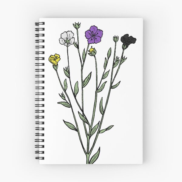 Item preview, Subtle Nonbinary Pride Flax Sprig designed and sold by failephant-art.