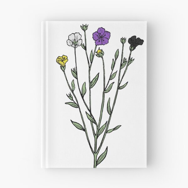 Item preview, Subtle Nonbinary Pride Flax Sprig designed and sold by failephant-art.
