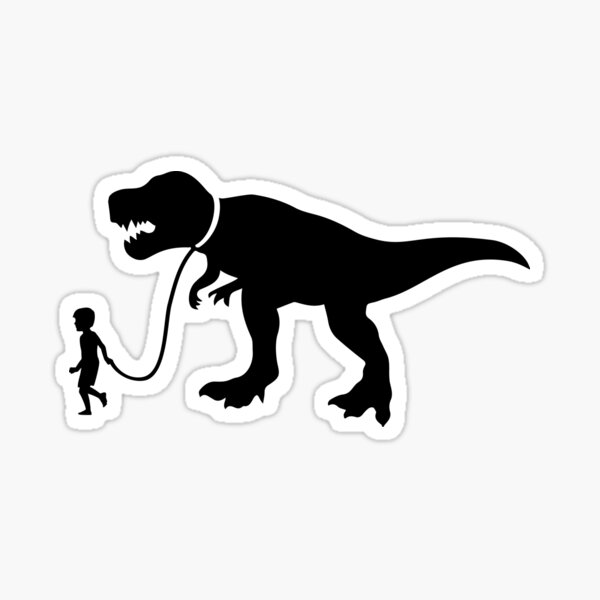 Walk the Dinosaur Silhouette Tyrannosaurus rex Sticker