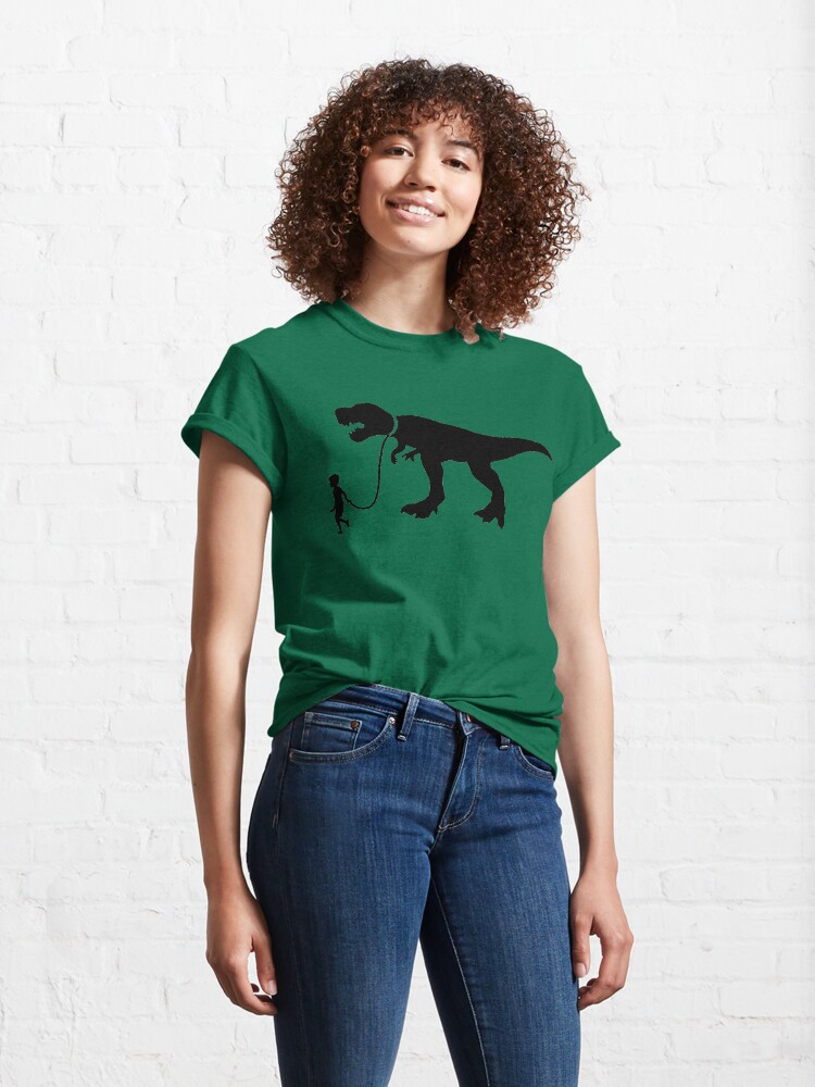 Alternate view of Walk the Dinosaur Silhouette Tyrannosaurus rex Classic T-Shirt