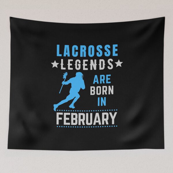 Item preview, Lacrosse Legends are Born in February Birthday designed and sold by FOGODesigns.
