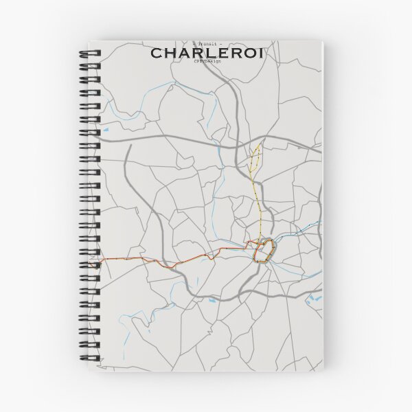 Item preview, Charleroi Transit Map designed and sold by CPTVDesign.
