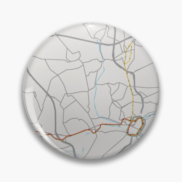 Item preview, Charleroi Transit Map designed and sold by CPTVDesign.