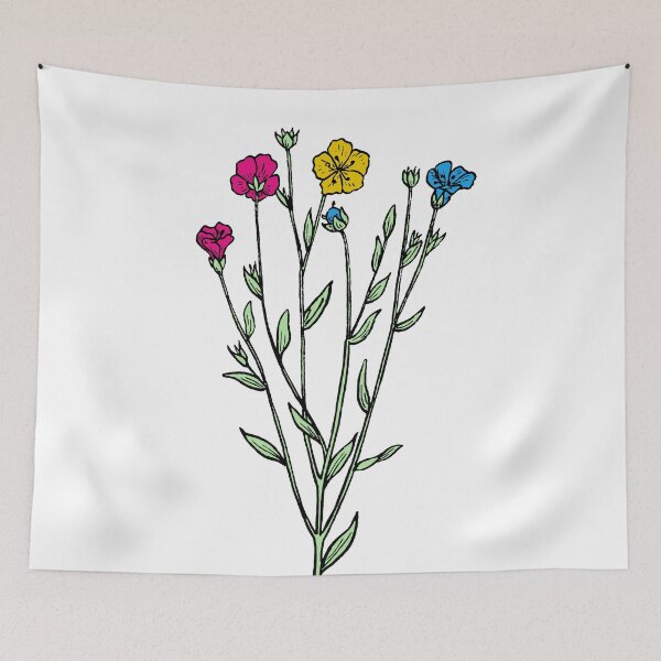 Item preview, Subtle Pan Pride Flax Sprig designed and sold by failephant-art.
