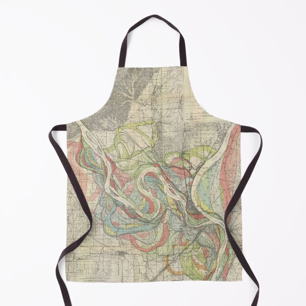 Item preview, Harold Fisk, 1944 - Ancient Courses: Mississippi River Meander Belt, Plate 22 Sheet 1 designed and sold by VISIBLECREATION.