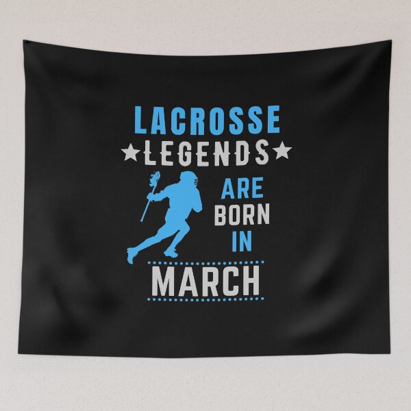 Item preview, Lacrosse Legends are Born in March Birthday designed and sold by FOGODesigns.