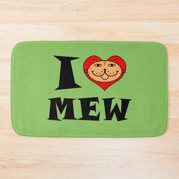 Item preview, I HEART MEW - ORANGE TABBY CAT designed and sold by RawSunArt.