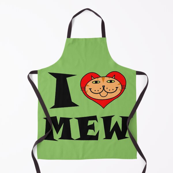 Item preview, I HEART MEW - ORANGE TABBY CAT designed and sold by RawSunArt.
