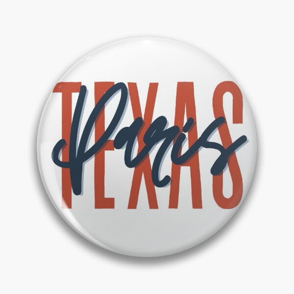 Item preview, Paris Texas // Script Design 2 // State Flag Colors designed and sold by KylieBeth Designs.