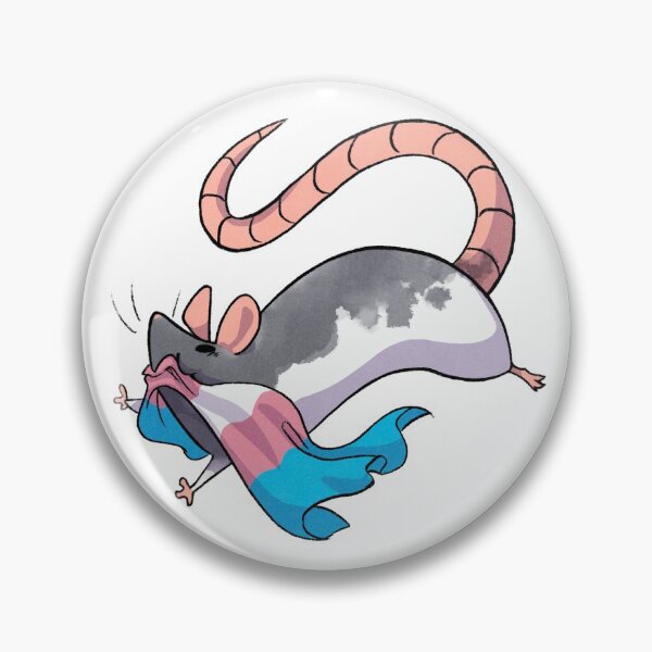 Item preview, Trans Pride Rat designed and sold by WhisperWillYou.
