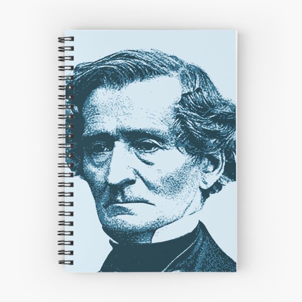 Item preview, Louis-Hector Berlioz Light Blue Portrait designed and sold by zavadadesigns.