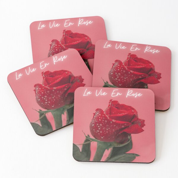 Item preview, La Vie En Rose frosty icy rose  pink watercolor background designed and sold by JLPhotographer.