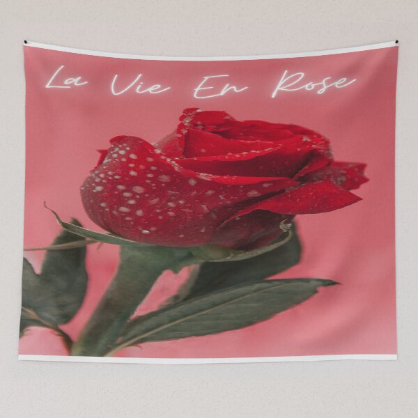 Item preview, La Vie En Rose frosty icy rose  pink watercolor background designed and sold by JLPhotographer.