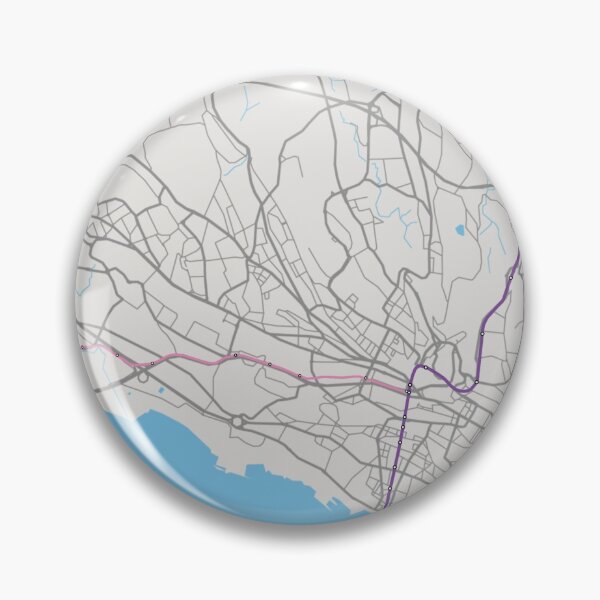 Item preview, Lausanne Transit Map designed and sold by CPTVDesign.
