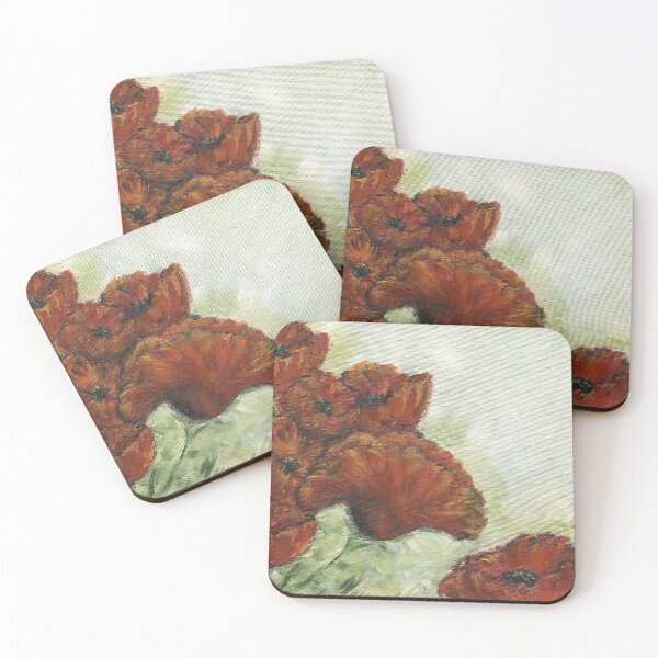 Item preview, Poppies Oil Painting designed and sold by BEDeuel.