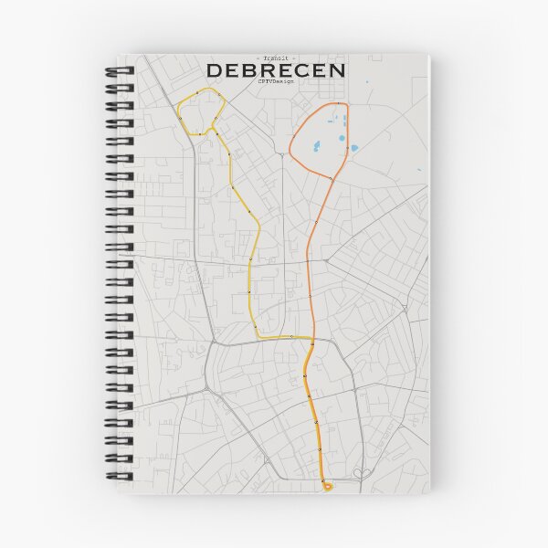 Item preview, Debrecen Transit Map designed and sold by CPTVDesign.