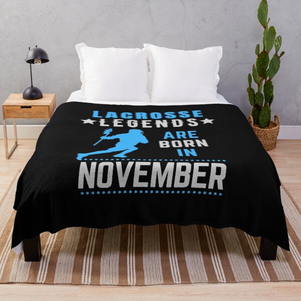 Item preview, Lacrosse Legends are Born in November Birthday designed and sold by FOGODesigns.