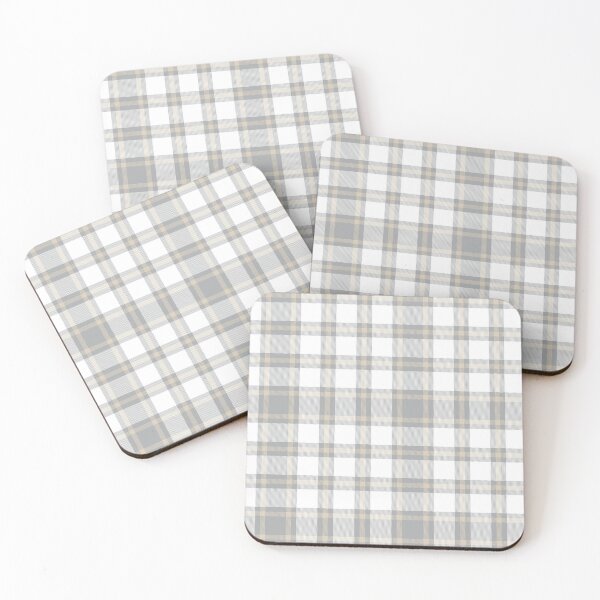 Artikelvorschau, Cream Plaid Tartan Textured Pattern entworfen und verkauft von Siu-Hong Mok.