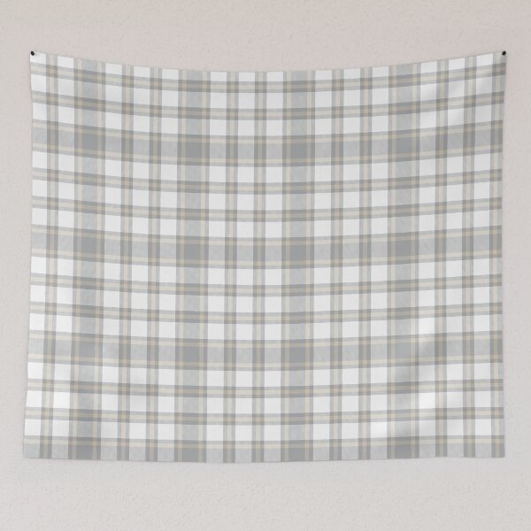Artikelvorschau, Cream Plaid Tartan Textured Pattern entworfen und verkauft von Siu-Hong Mok.