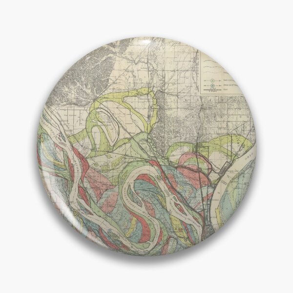 Item preview,  Harold Fisk, 1944 - Ancient Courses: Mississippi River Meander Belt, Plate 22 Sheet 1  designed and sold by VISIBLECREATION.