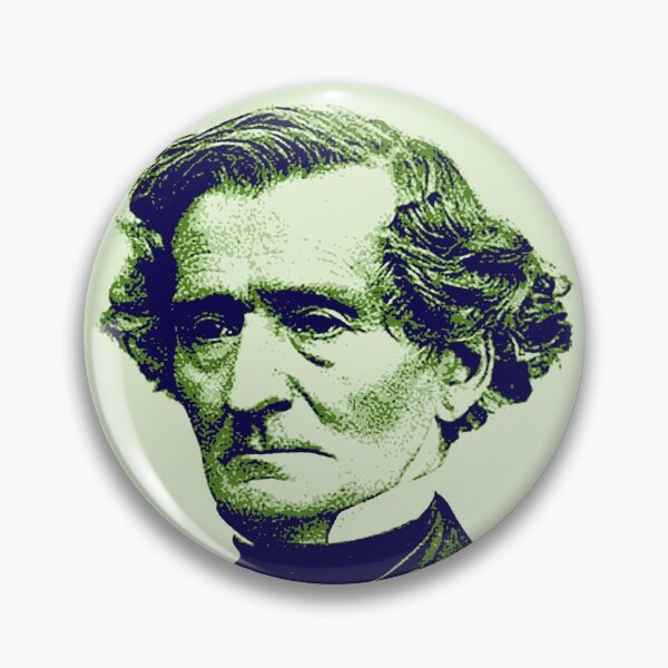 Item preview, Louis-Hector Berlioz Blue Green Portrait designed and sold by zavadadesigns.