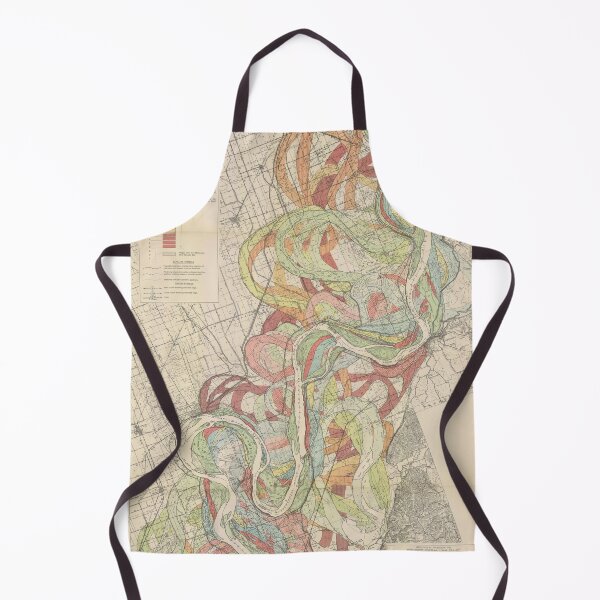 Item preview,  Harold Fisk, 1944 - Ancient Courses: Mississippi River Meander Belt, Plate 22 Sheet 2 designed and sold by VISIBLECREATION.
