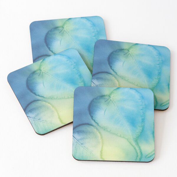 Item preview, Blue and Green Leaves Watercolor Painting  designed and sold by Eugenia Alvarez.