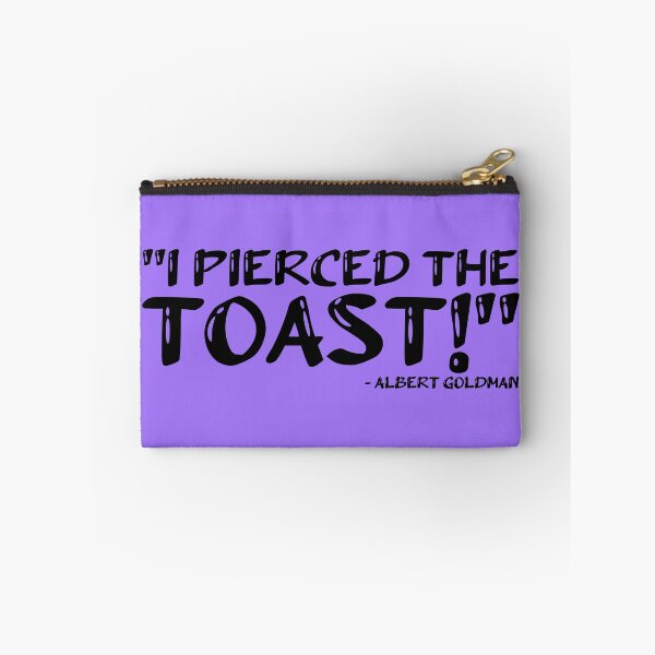 Item preview, "I pierced the toast!" -Albert Goldman designed and sold by Sticker Up.